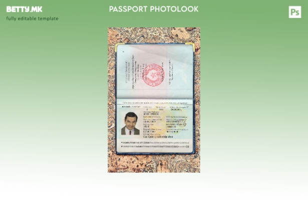 Модерен стилски шаблон за изглед на виетнамски пасош